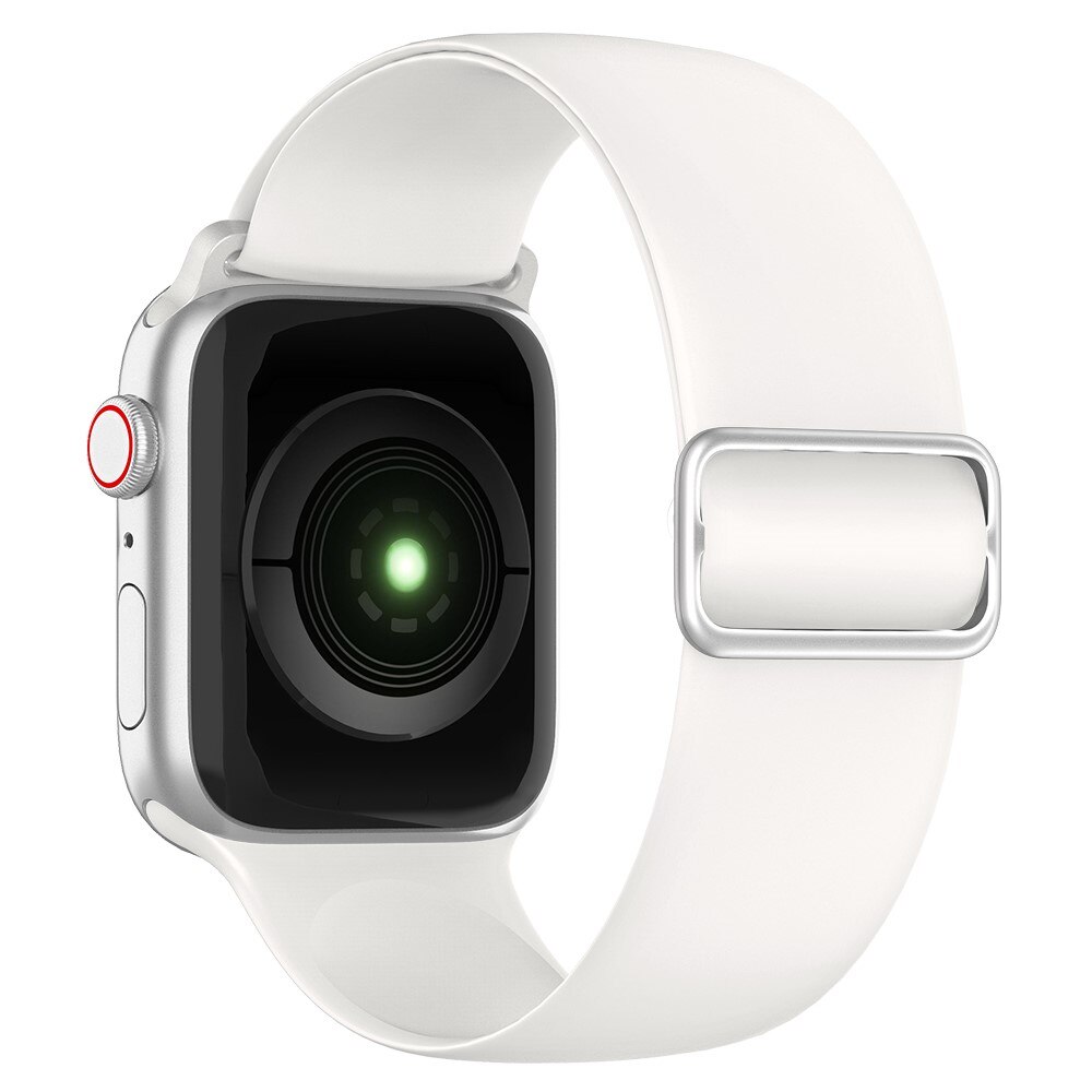 Apple Watch 45mm Series 8 Silicone Stretch Band White