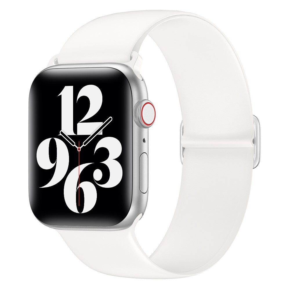 Apple Watch 45mm Series 8 Silicone Stretch Band White