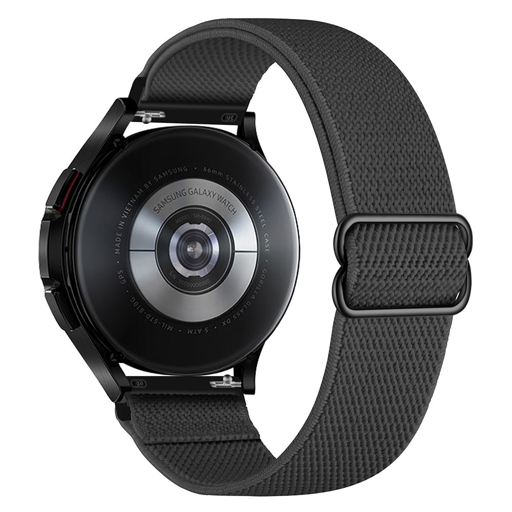 Samsung Galaxy Watch 4 40/44mm Stretch Nylon Band Dark Grey