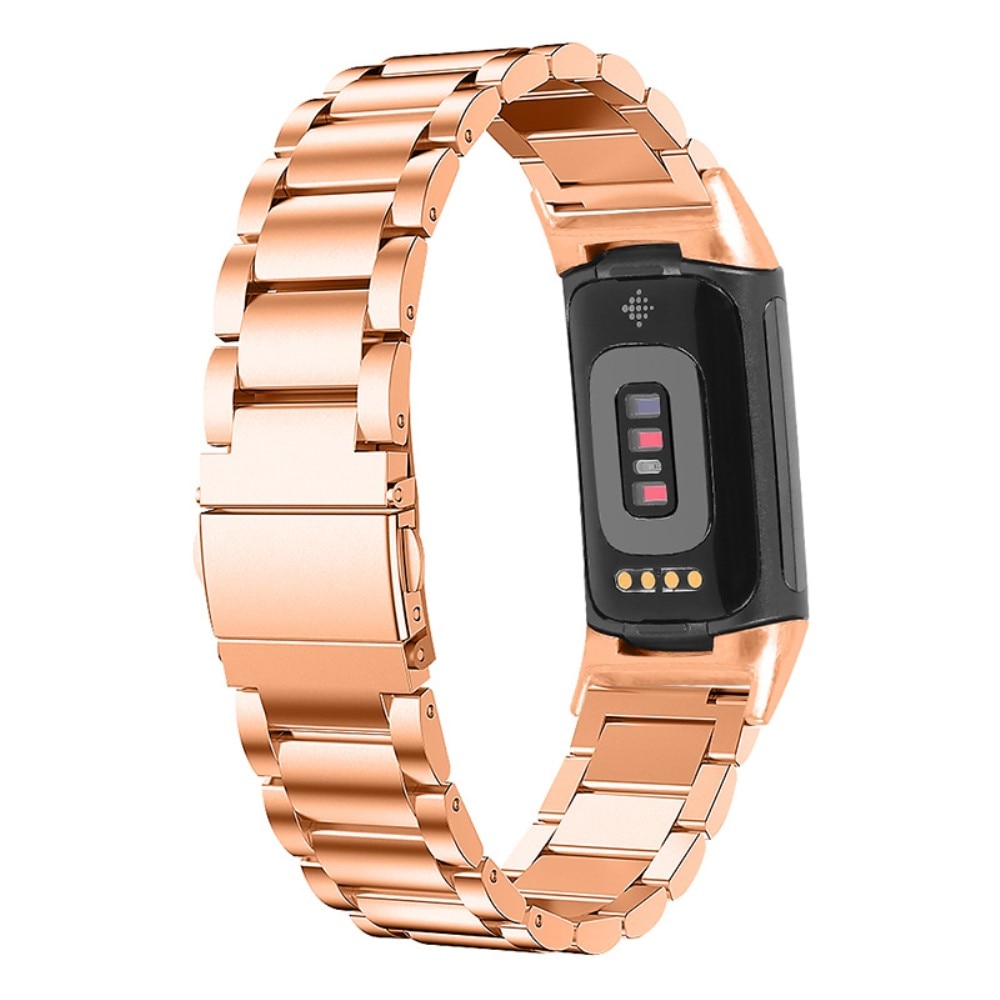 Fitbit Charge 6 Metal Band Rose Gold
