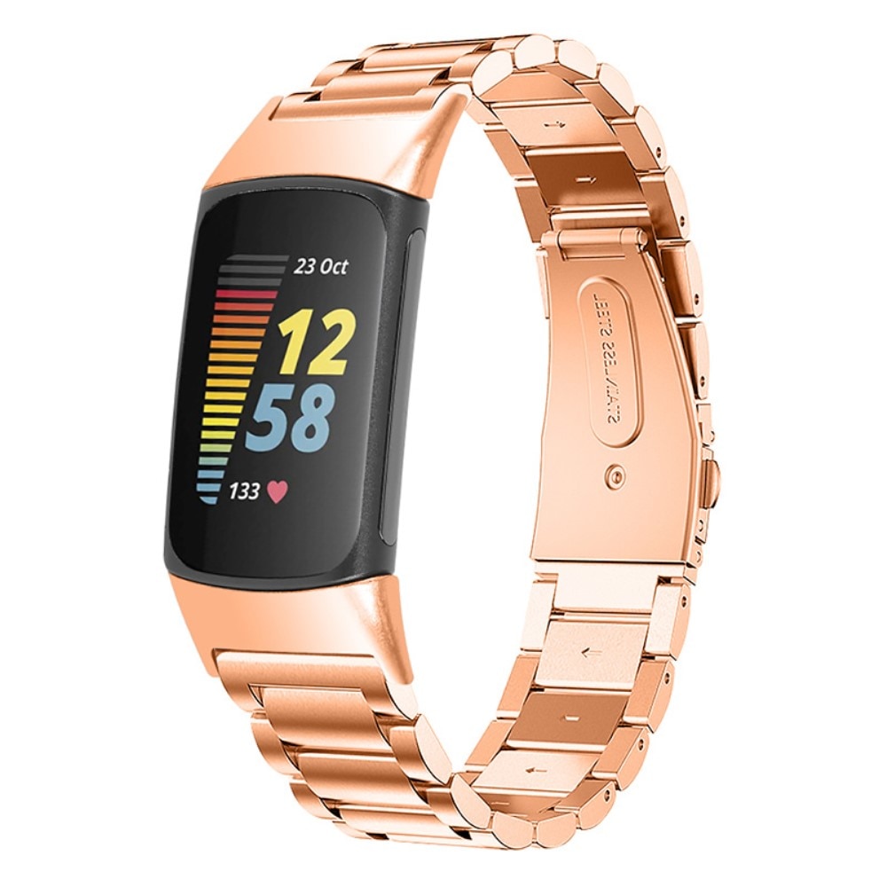 Fitbit Charge 5 Metal Band Rose Gold