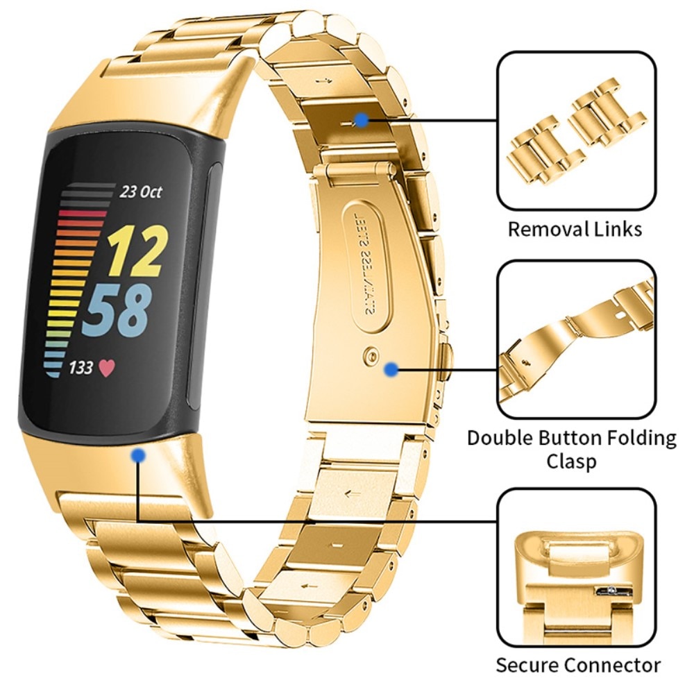 Fitbit Charge 6 Metal Band Gold