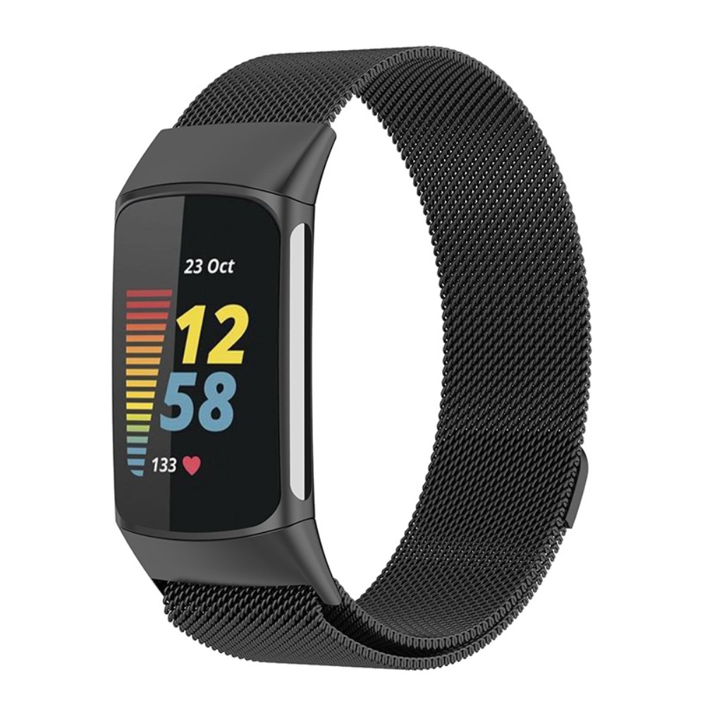 Fitbit Charge 6 Milanese Loop Band Black