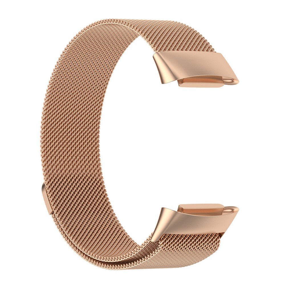 Fitbit Charge 6 Milanese Loop Band Rose Gold