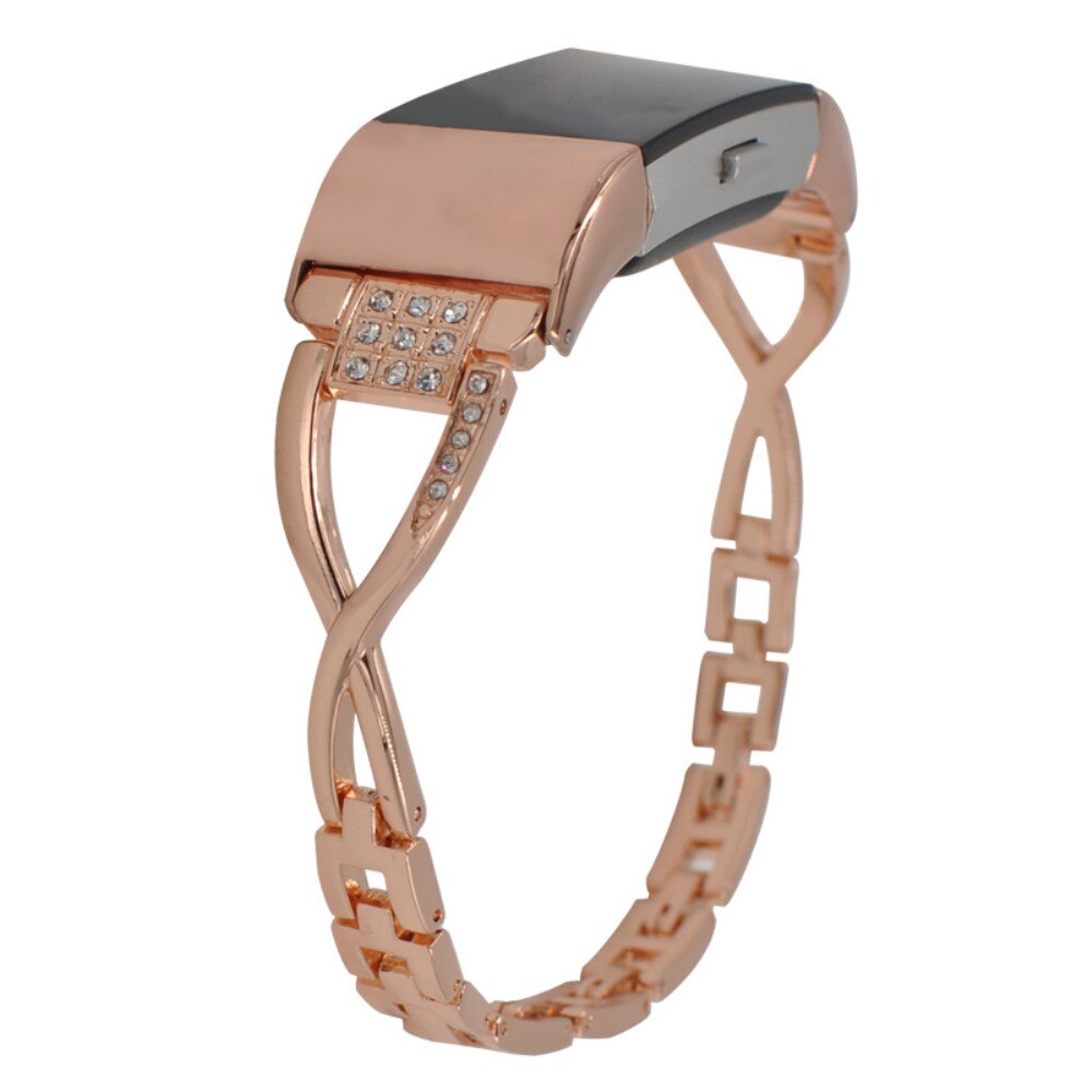 Fitbit Charge 6 Crystal Bracelet Rose Gold