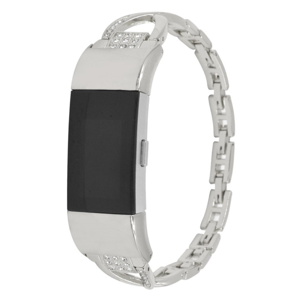 Fitbit Charge 6 Crystal Bracelet Silver