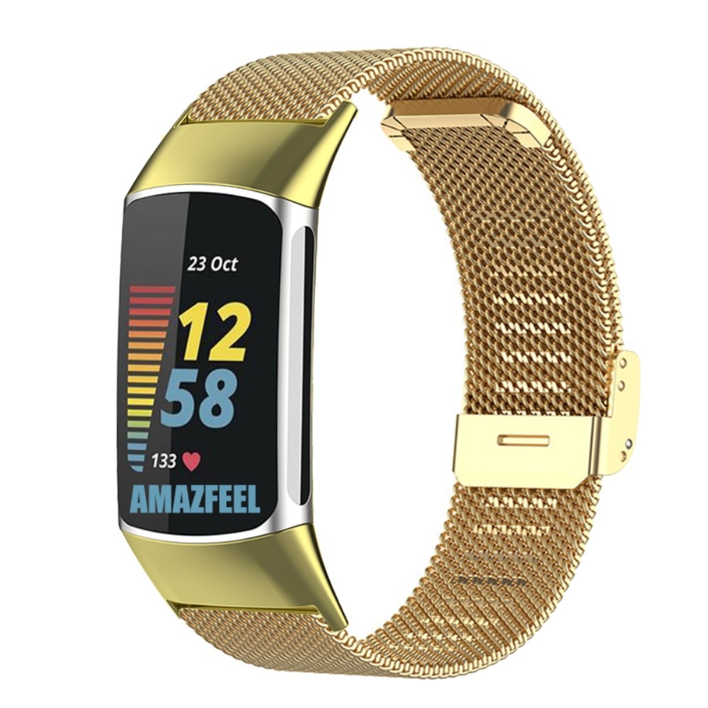 Fitbit Charge 5 Mesh Bracelet Gold