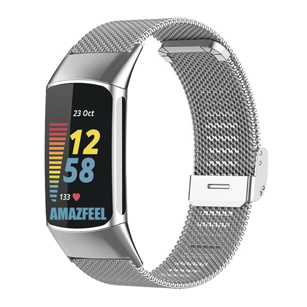 Fitbit Charge 5 Mesh Braelet Silver