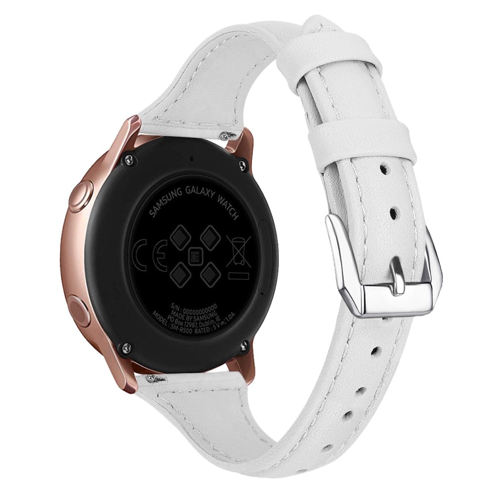 Withings Scanwatch Horizon Slim Leather Strap White