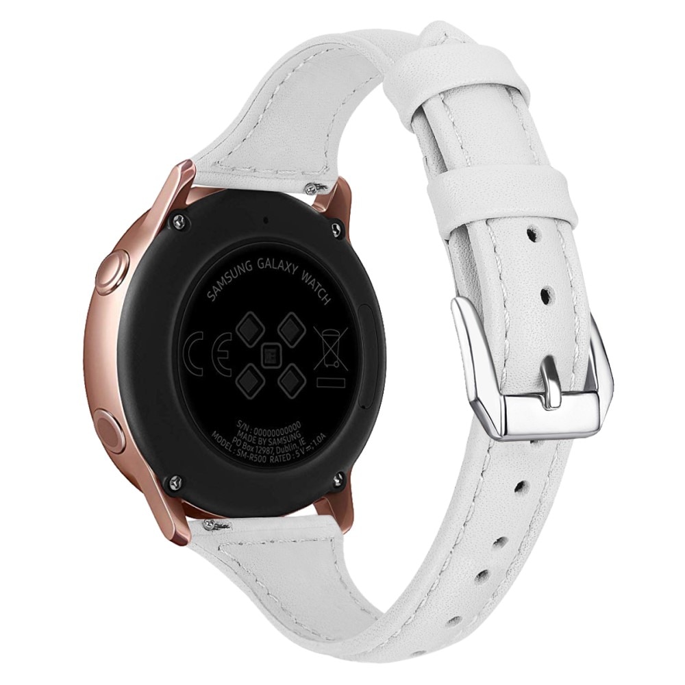 Garmin Vivomove Style Slim Leather Strap White