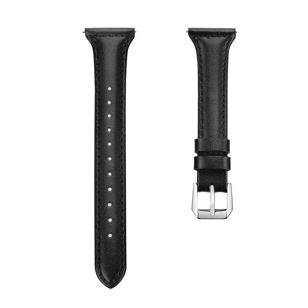 Polar Ignite 3 Slim Leather Strap Black