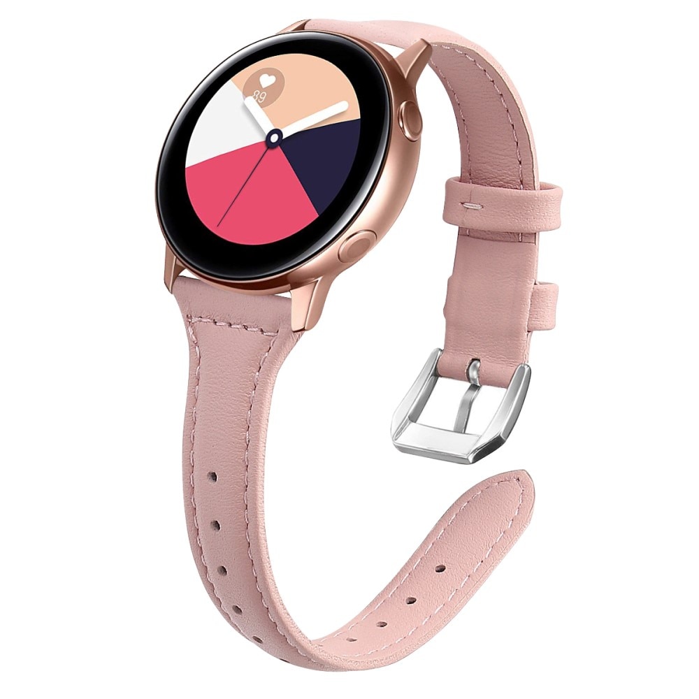 Samsung Galaxy Watch 4 40/42/44/46 mm Slim Leather Strap Pink