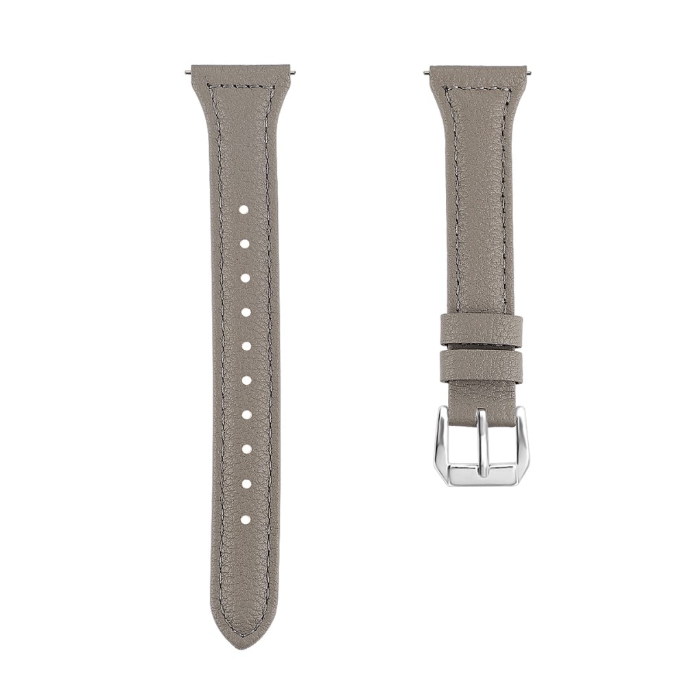 Hama Fit Watch 4900 Slim Leather Strap Grey