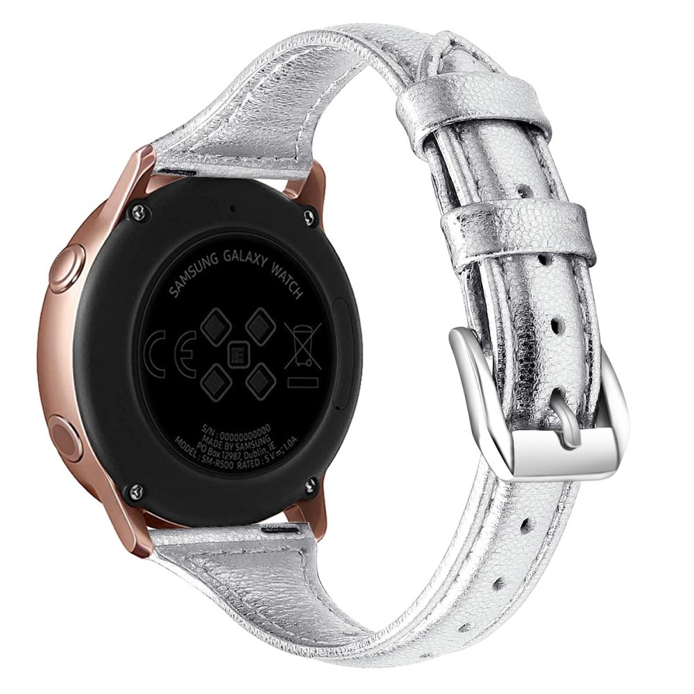 Withings Scanwatch Horizon Slim Leather Strap Silver