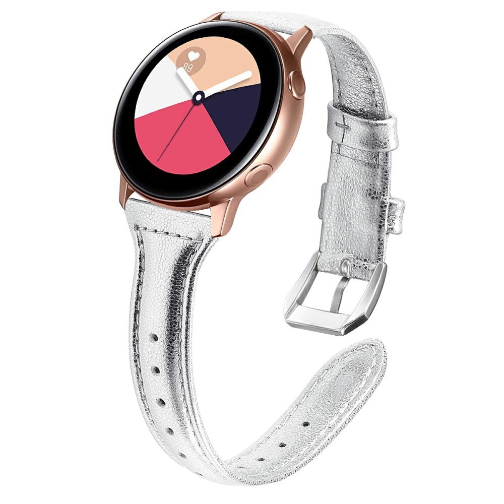 Samsung Galaxy Watch 5 44mm Slim Leather Strap Silver