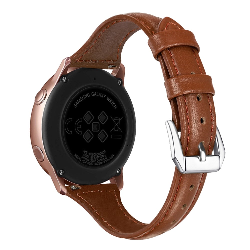 Coros Pace 2 Slim Leather Strap Brown