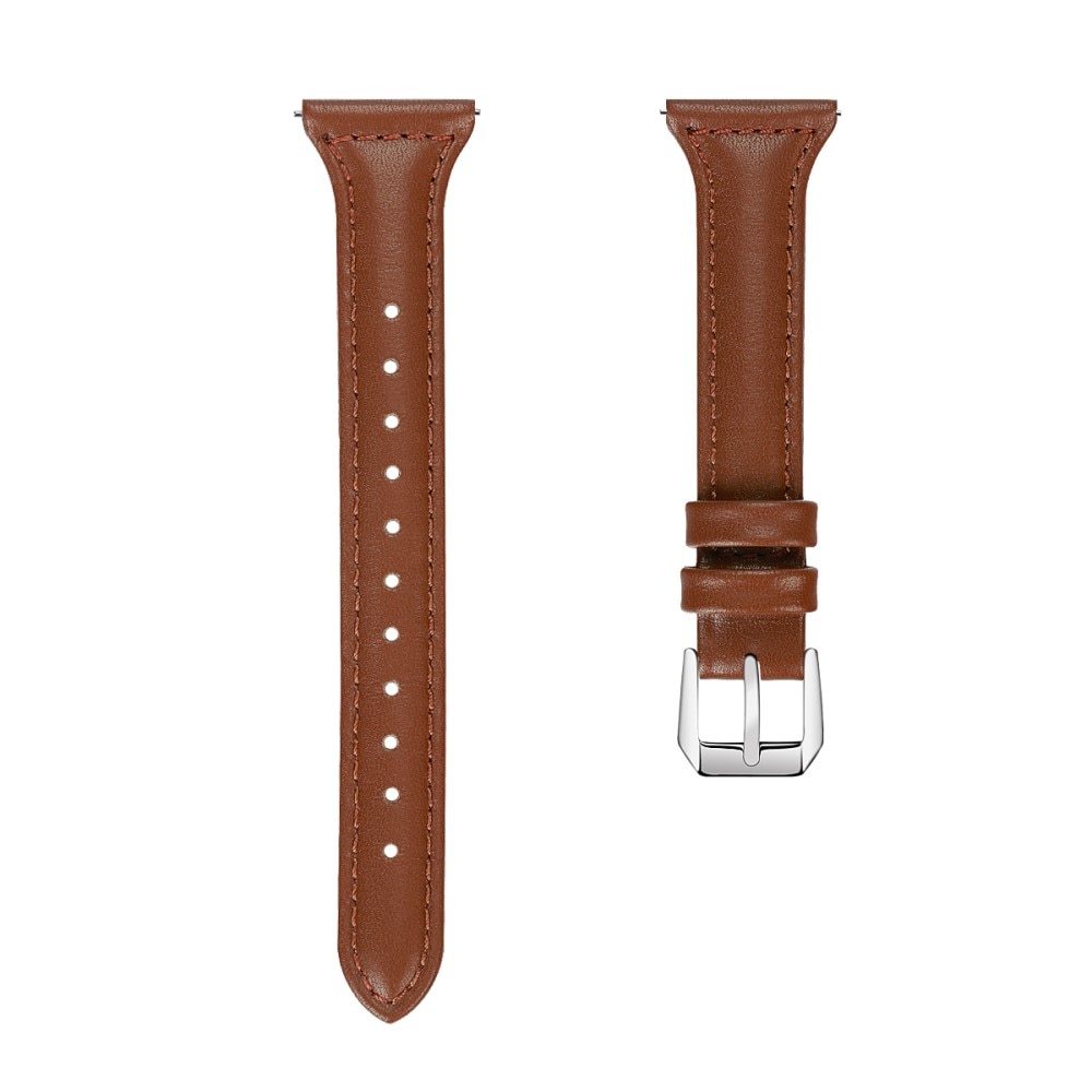 Hama Fit Watch 4900 Slim Leather Strap Brown