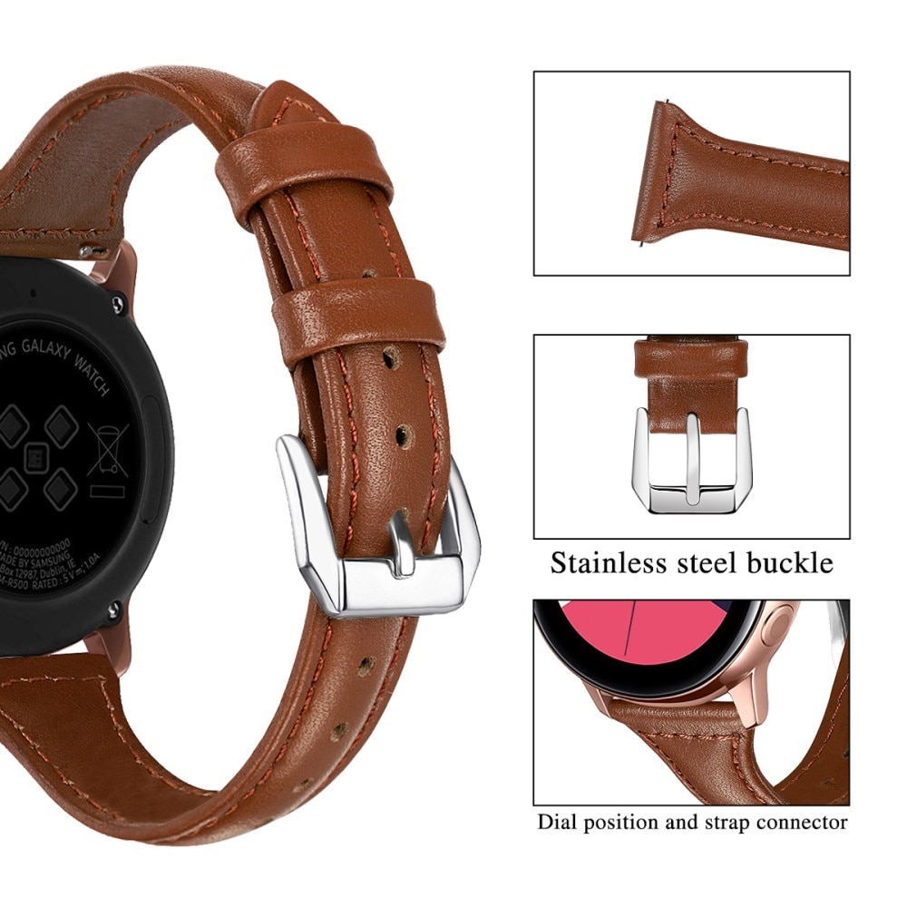 Withings ScanWatch Horizon Slim Leather Strap Brown