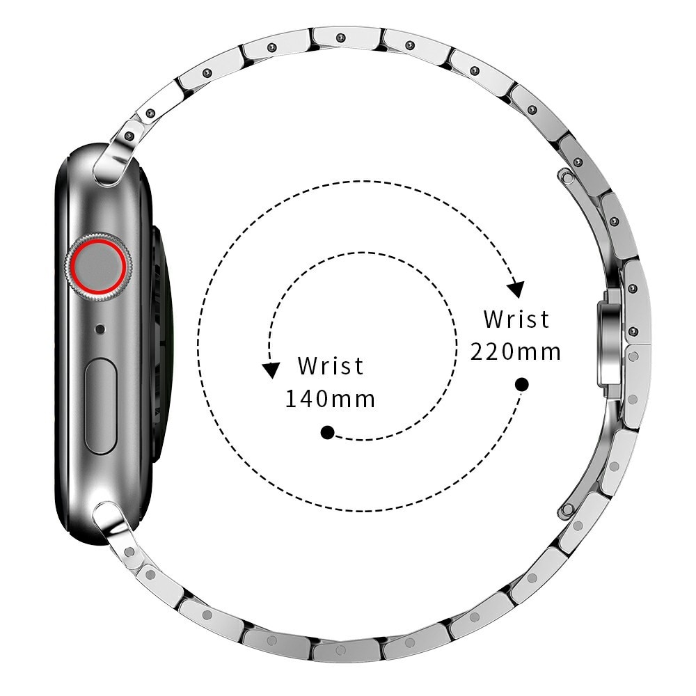 Apple Watch SE 44mm Business Metal Band Silver