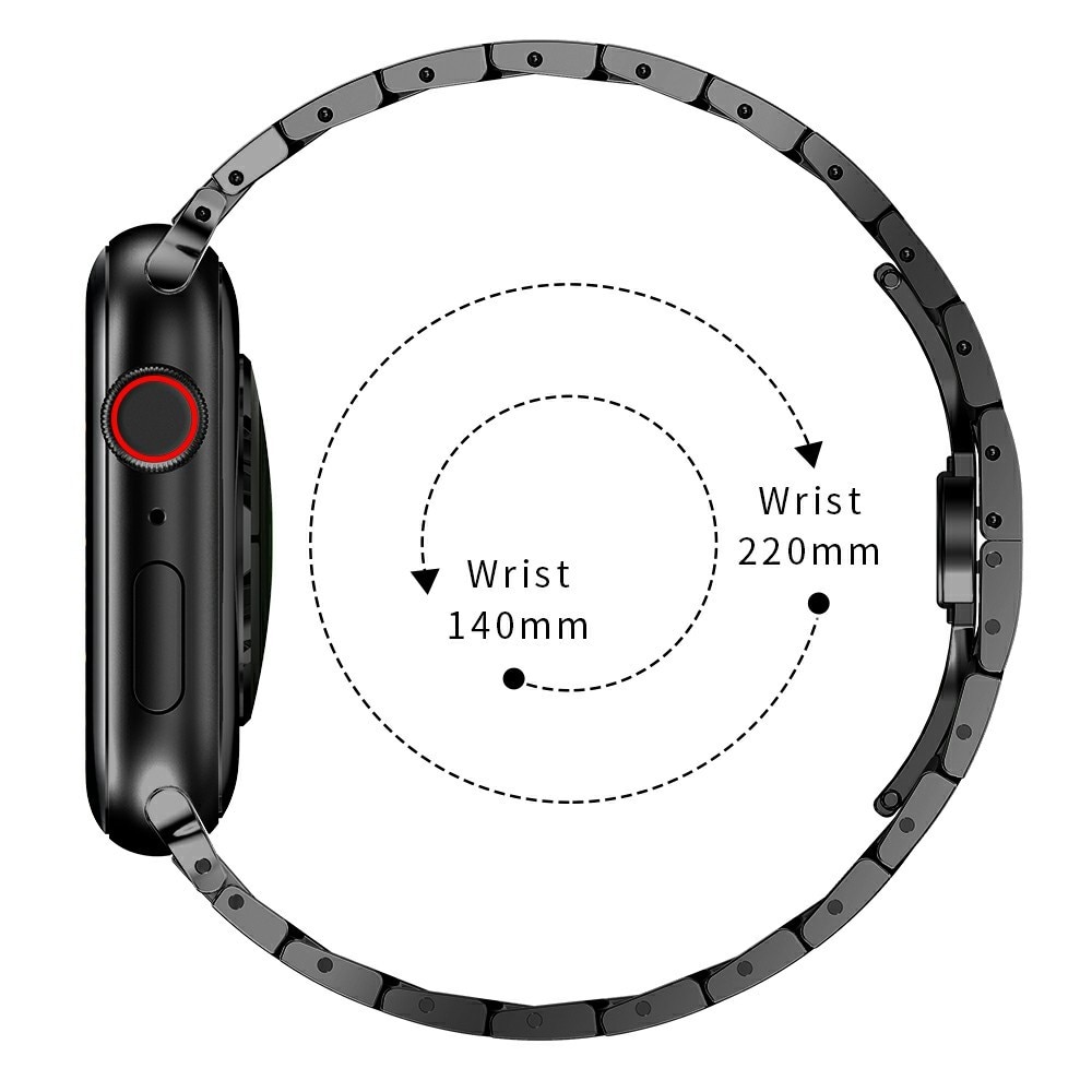 Apple Watch 45mm Series 8 Slim Metal Band Black