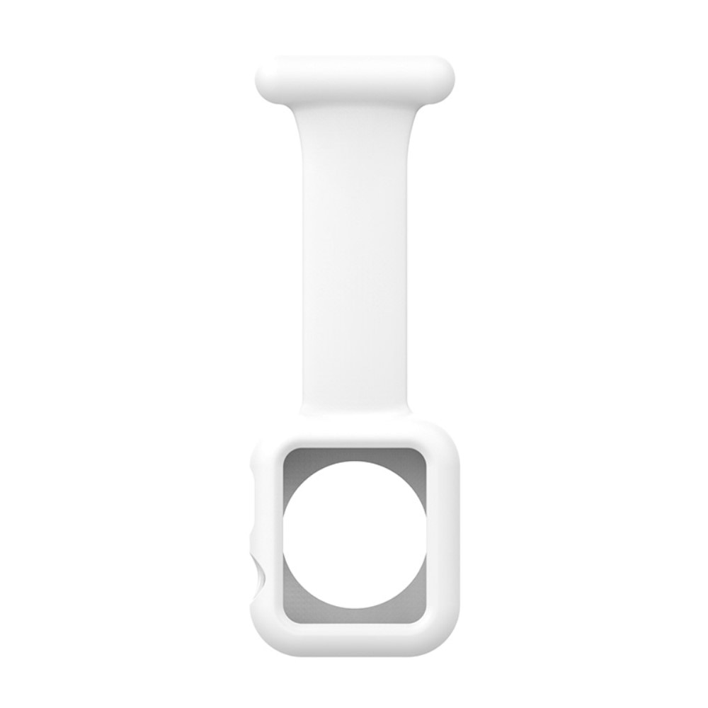 Apple Watch 41mm Series 9 Fob Watch Silicone Case White
