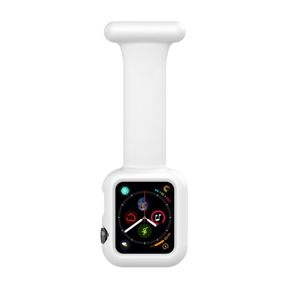 Apple Watch 41mm Series 7 Fob Watch Silicone Case White