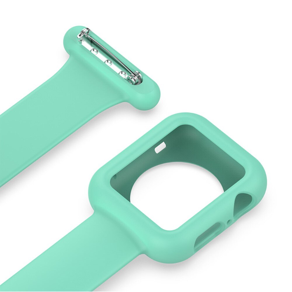 Apple Watch 41mm Series 8 Fob Watch Silicone Case Green