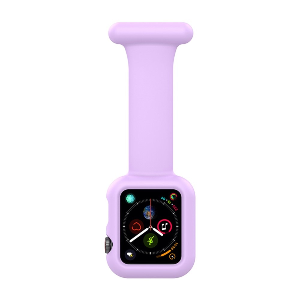 Apple Watch 41mm Series 7 Fob Watch Silicone Case Purple