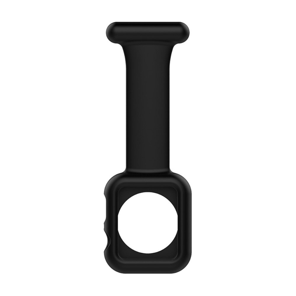 Apple Watch 41mm Series 7 Fob Watch Silicone Case Black