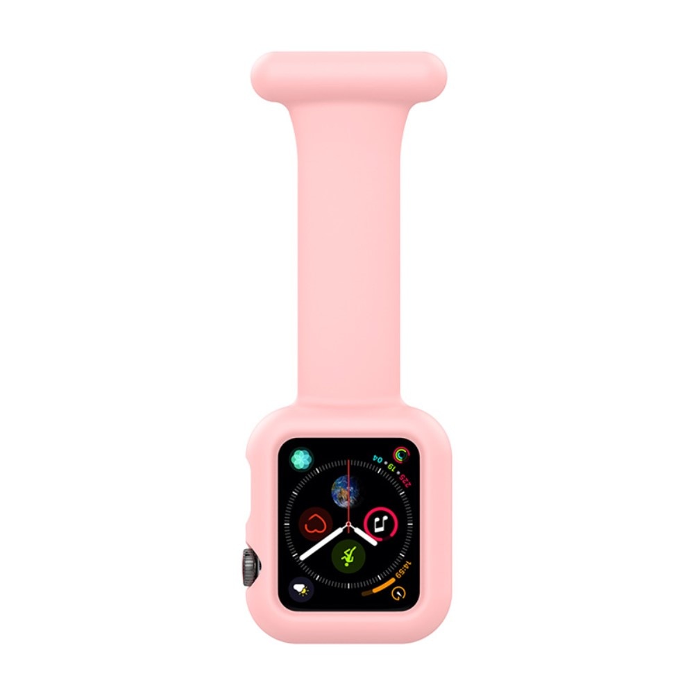Apple Watch 42/44/45 mm Fob Watch Silicone Case Pink