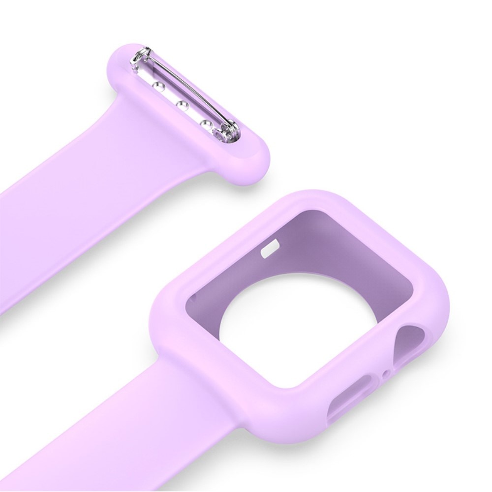 Apple Watch 42mm Fob Watch Silicone Case Purple