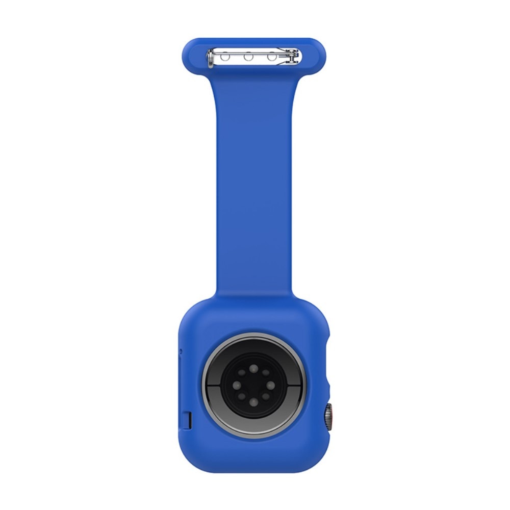 Apple Watch 45mm Series 9 Fob Watch Silicone Case Blue