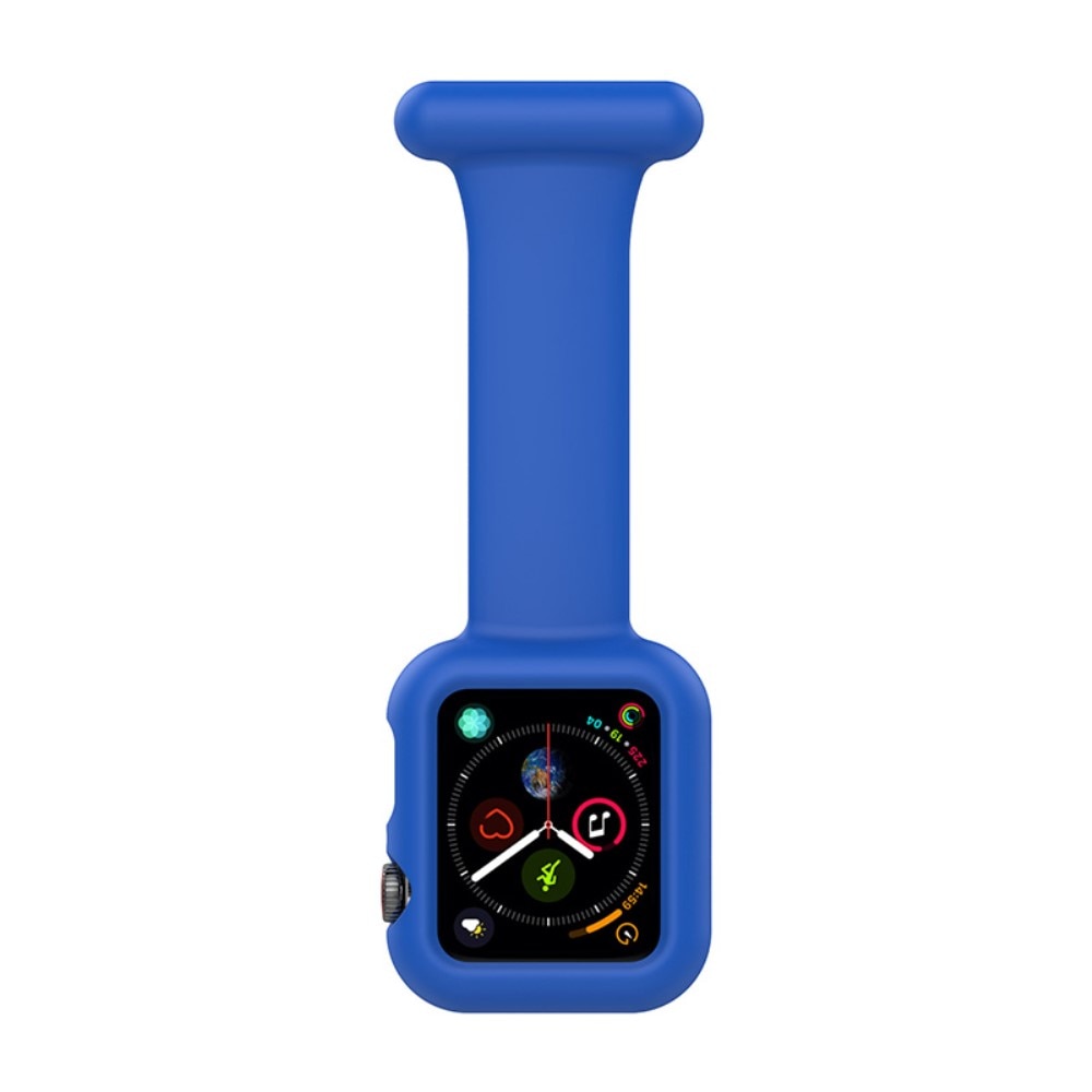 Apple Watch SE 44mm Fob Watch Silicone Case Blue