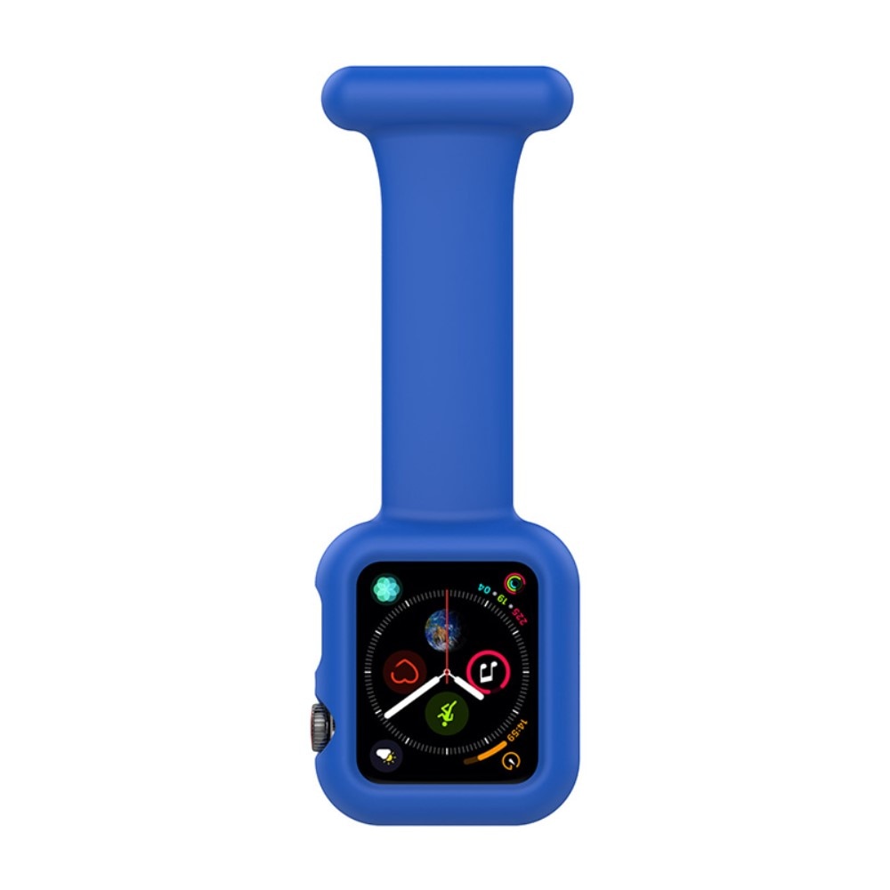 Apple Watch 45mm Series 9 Fob Watch Silicone Case Blue