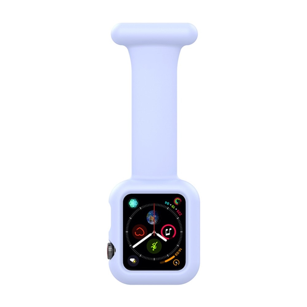 Apple Watch 45mm Series 9 Fob Watch Silicone Case Light Blue