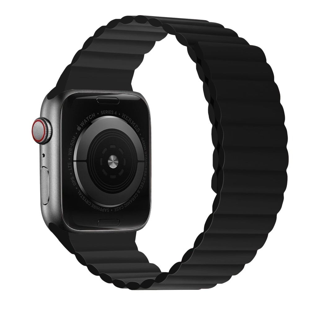 Apple Watch 45mm Series 8 Magnetic Silicone Band Black