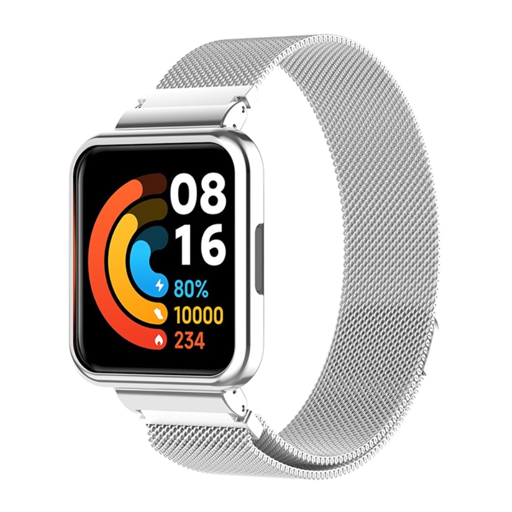 Xiaomi Redmi Watch 2 Lite Milanese Loop Band with Case Silver