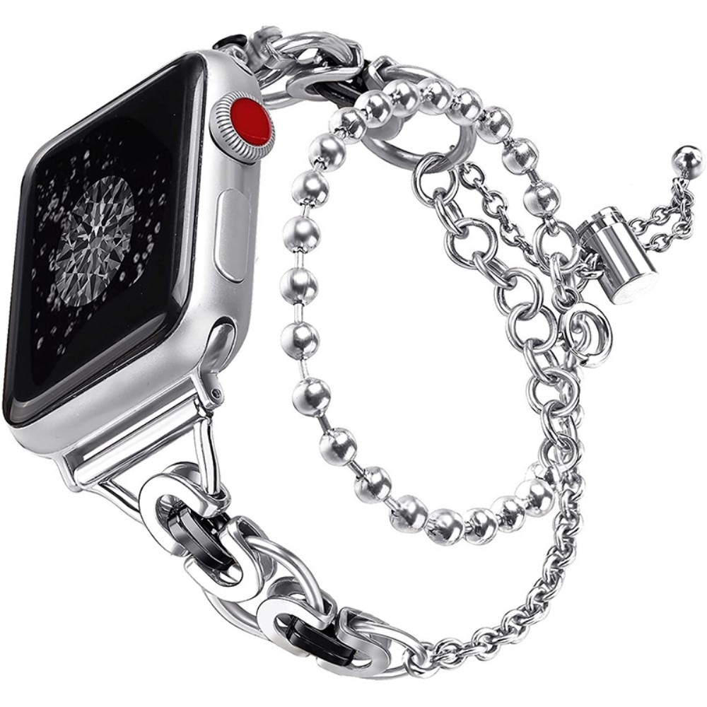 Apple Watch 40mm Metal Band with Pearls Silver