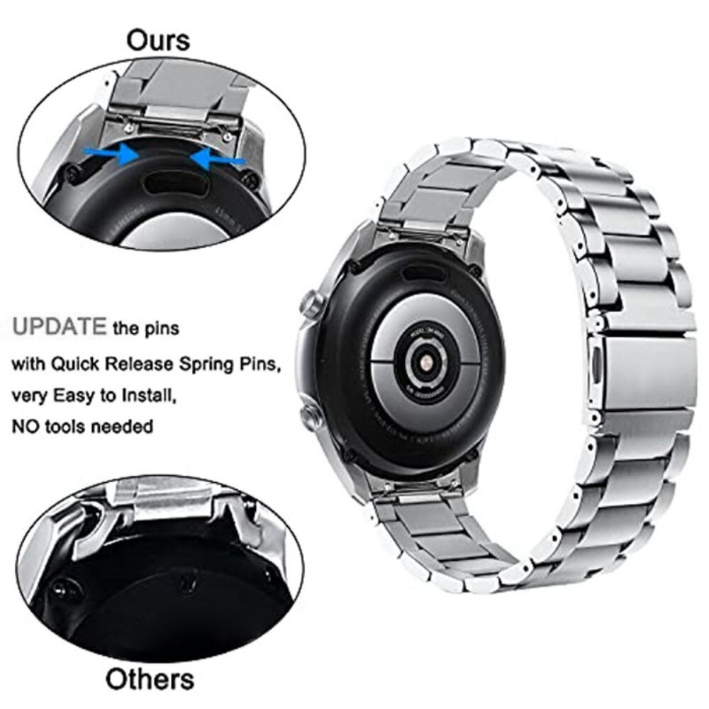 Samsung Galaxy Watch 46mm Full Fit Metal Band Silver