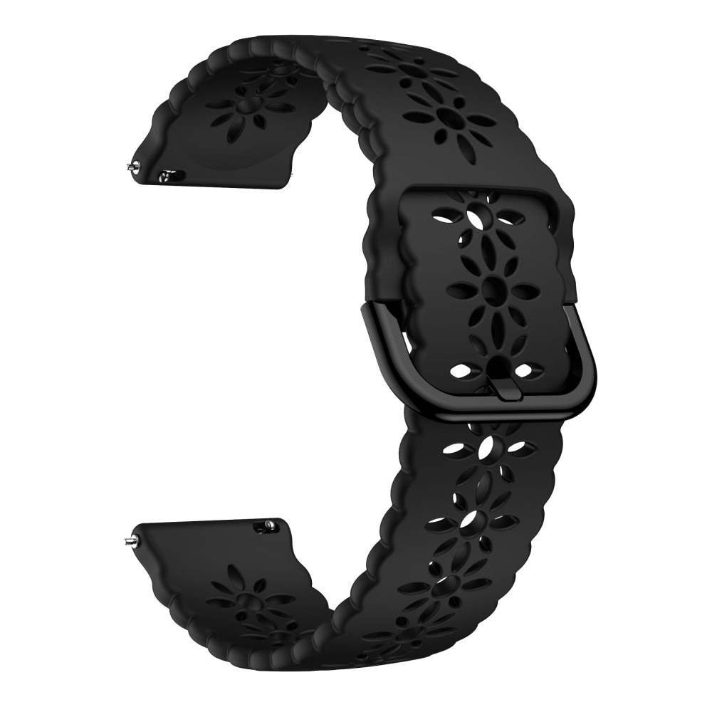 Universal 20mm Silicone Band Blossom Black