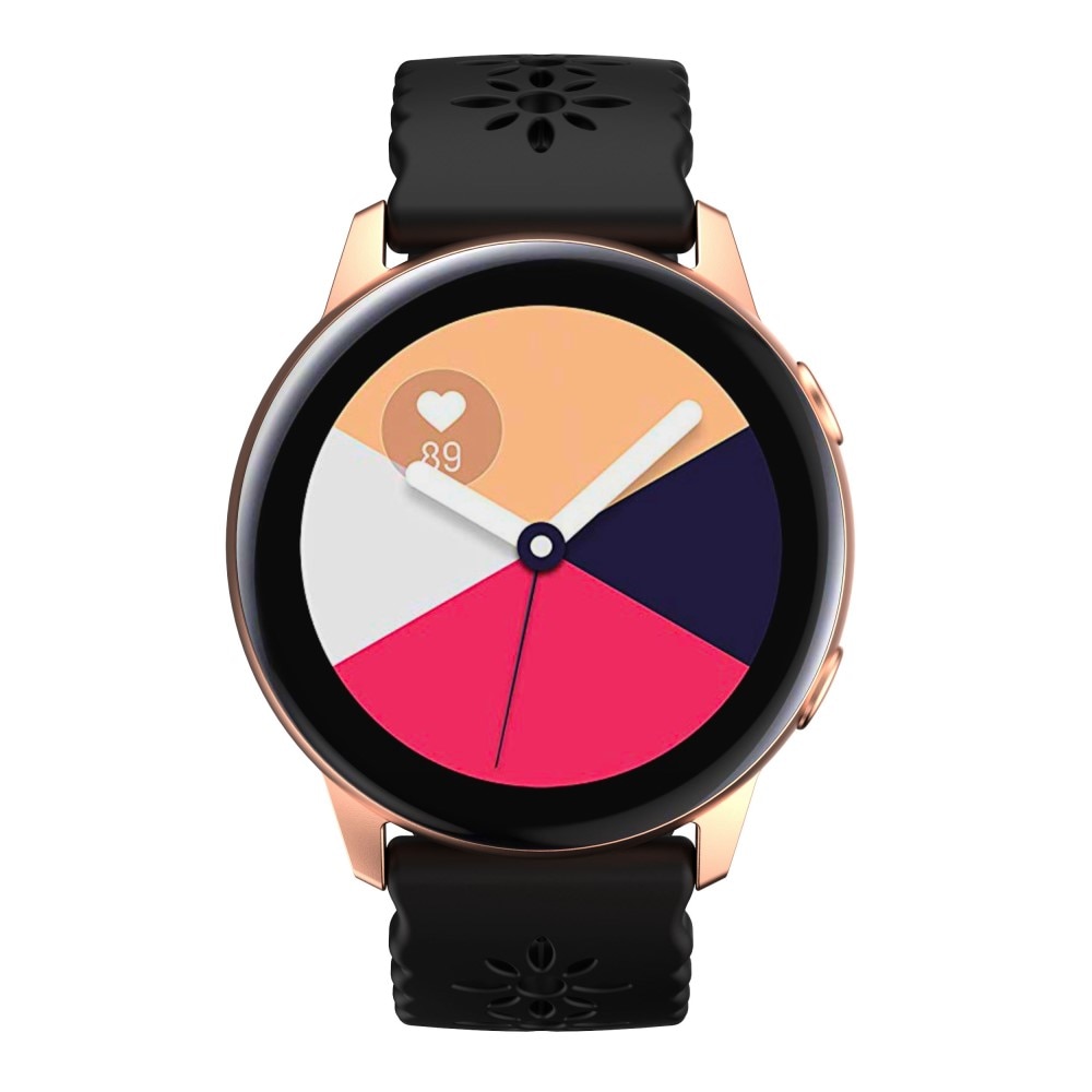 Samsung Galaxy Watch 4 44mm Silicone Band Blossom Black