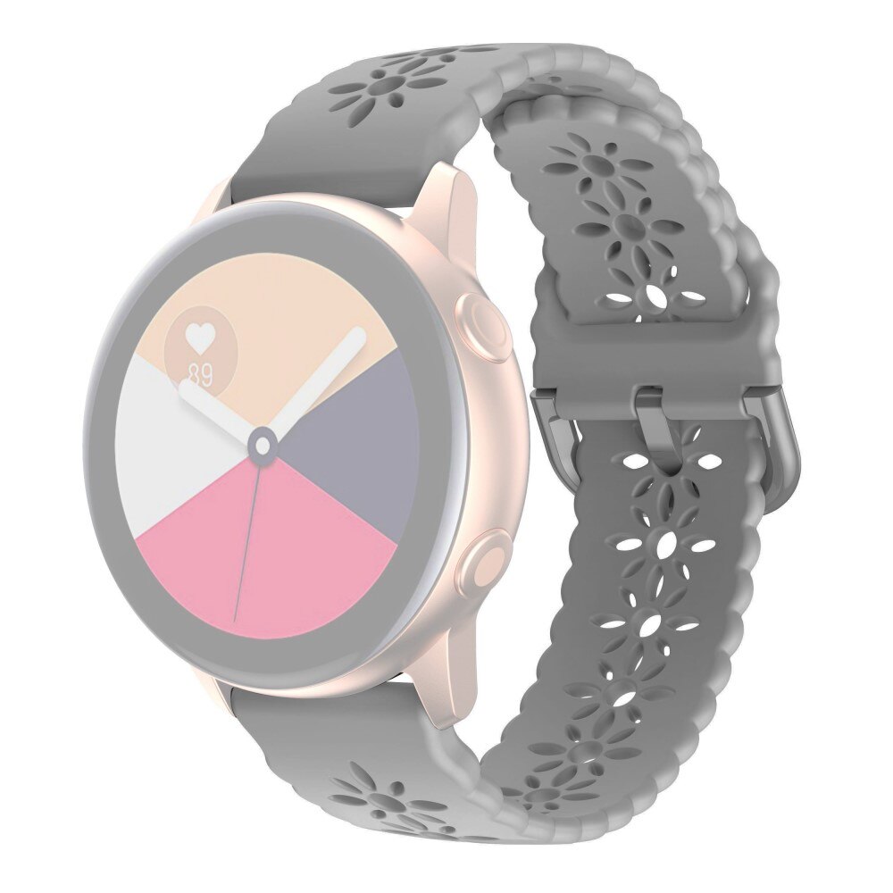 Universal 20mm Silicone Band Blossom Grey