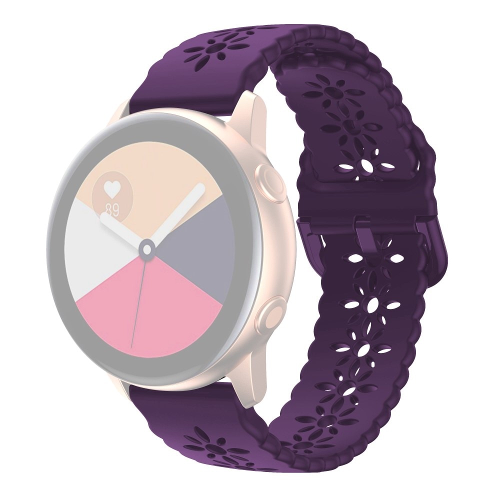 Universal 20mm Silicone Band Blossom Purple