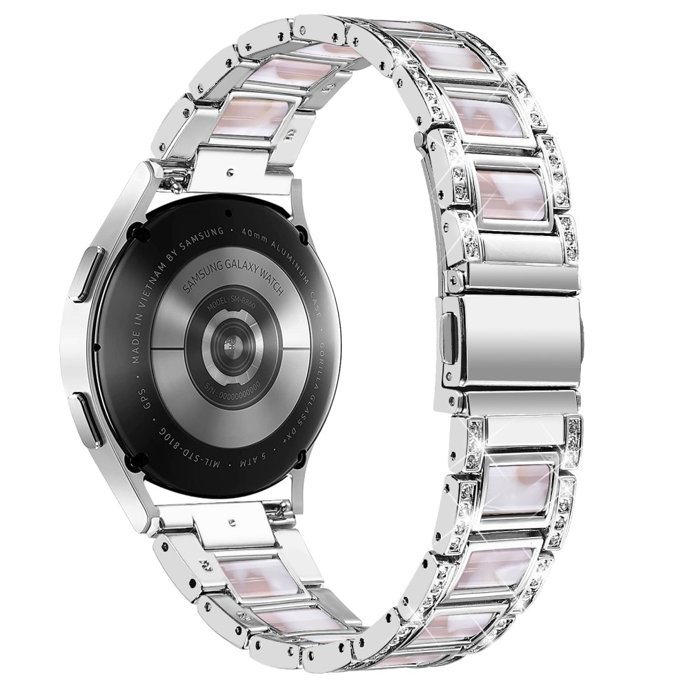 Garmin Forerunner 165 Diamond Bracelet Silver Pearl