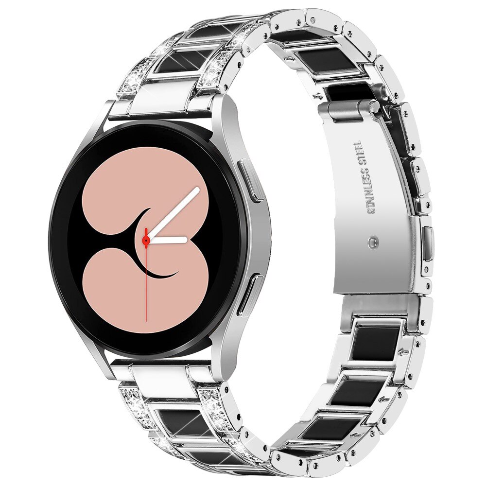 Samsung Galaxy Watch 4 40/42/44/46 Diamond Bracelet Silver Night