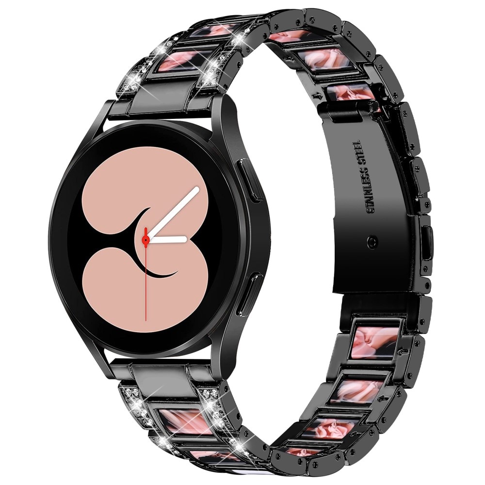 Samsung Galaxy Watch 4 40/42/44/46 Diamond Bracelet Black Blossom