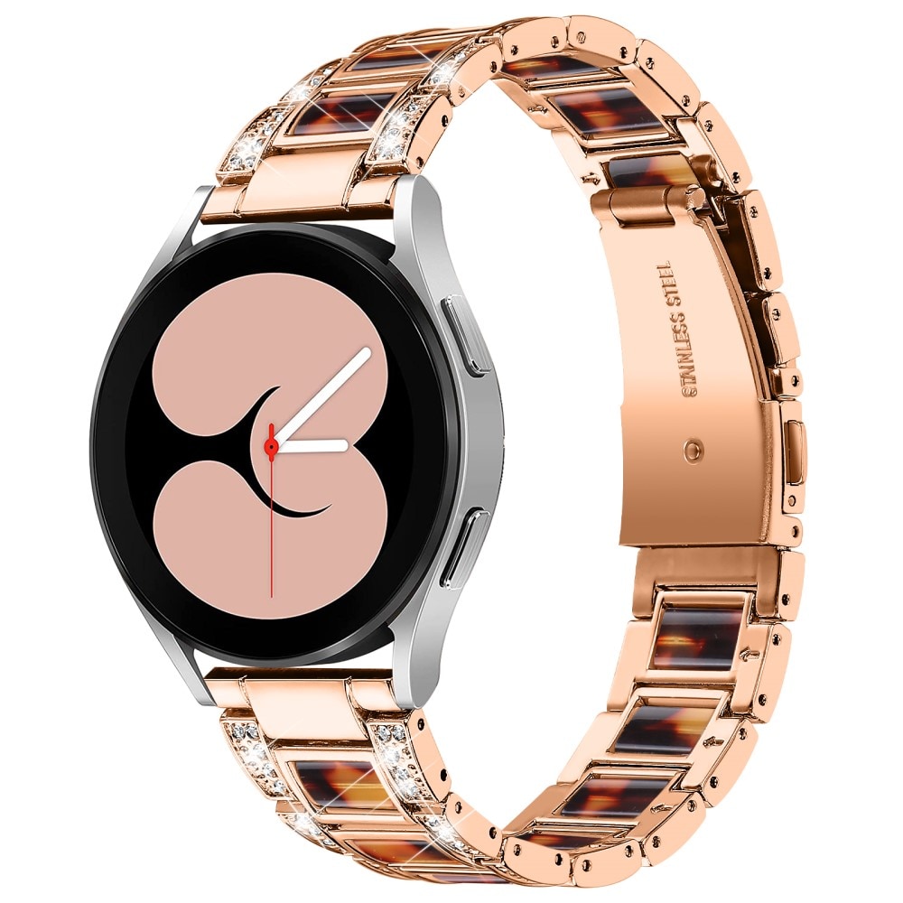 Samsung Galaxy Watch 4 40/42/44/46 Diamond Bracelet Pink Coffee