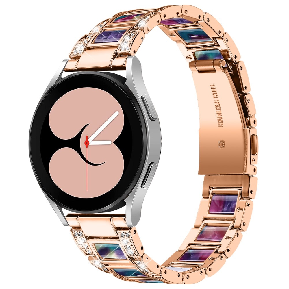 Samsung Galaxy Watch 4 40/42/44/46 Diamond Bracelet Pink Space
