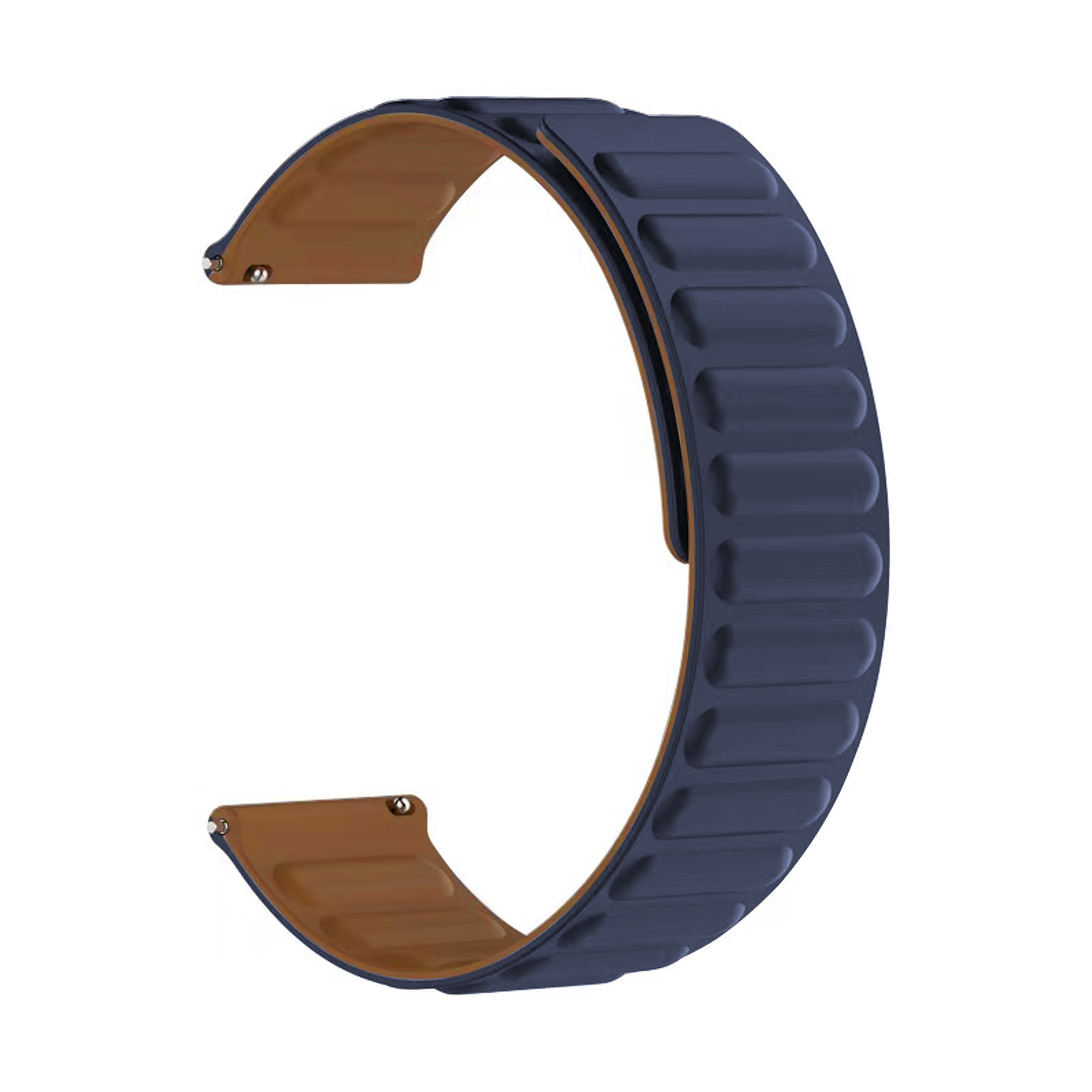 Universal 20mm Magnetic Silicone Band Dark Blue