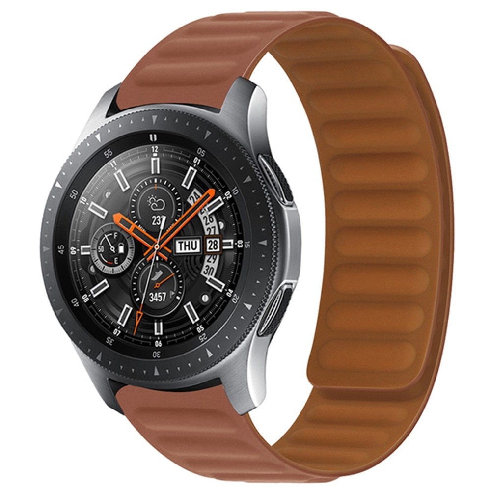 Samsung Galaxy Watch 46mm Magnetic Silicone Band Brown
